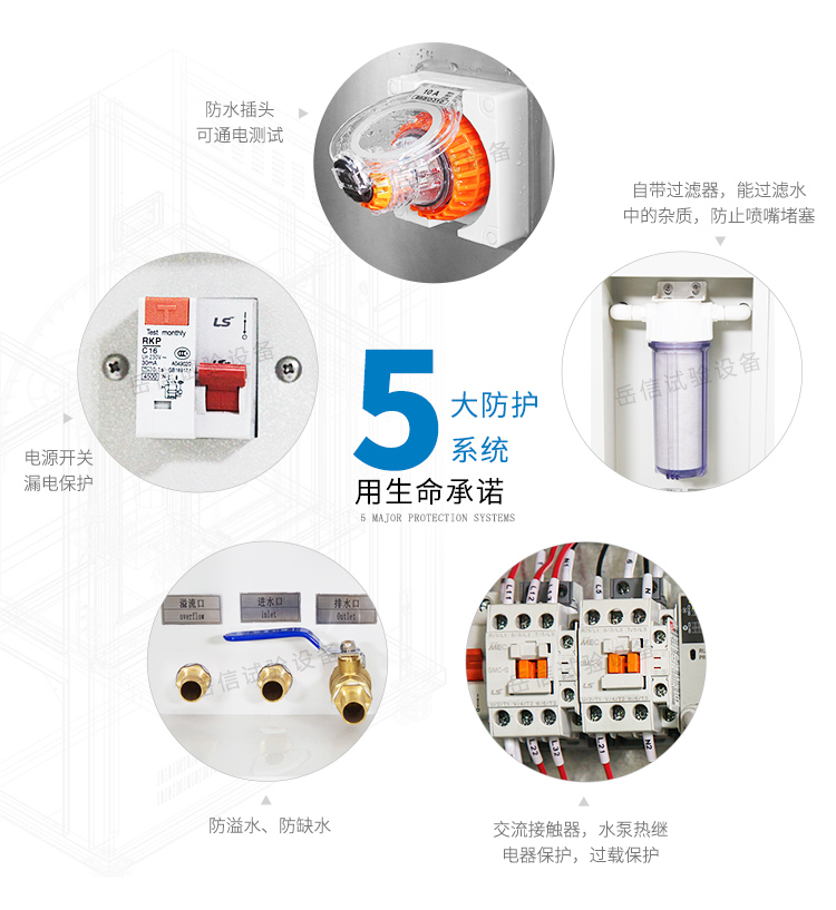 IPX34淋雨測試，擺管正反轉(zhuǎn)